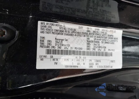 2012 Ford Focus Titanium from USA, damaged, VIN 1FAHP3N23CL220073